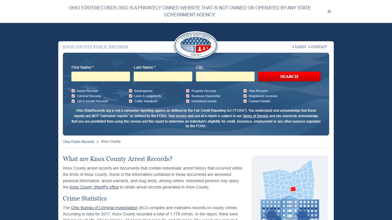 Knox County Arrest, Court, and Public Records | StateRecords.org