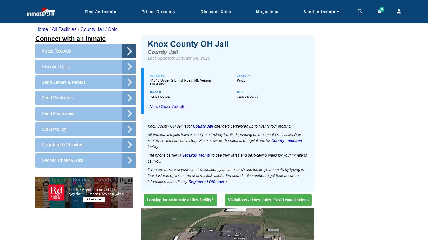 Knox County OH Jail - Inmate Locator - Mt. Vernon, OH